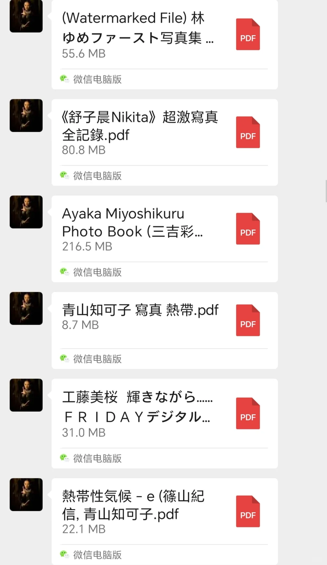 青山知可子×筱山纪信2本经典写真集