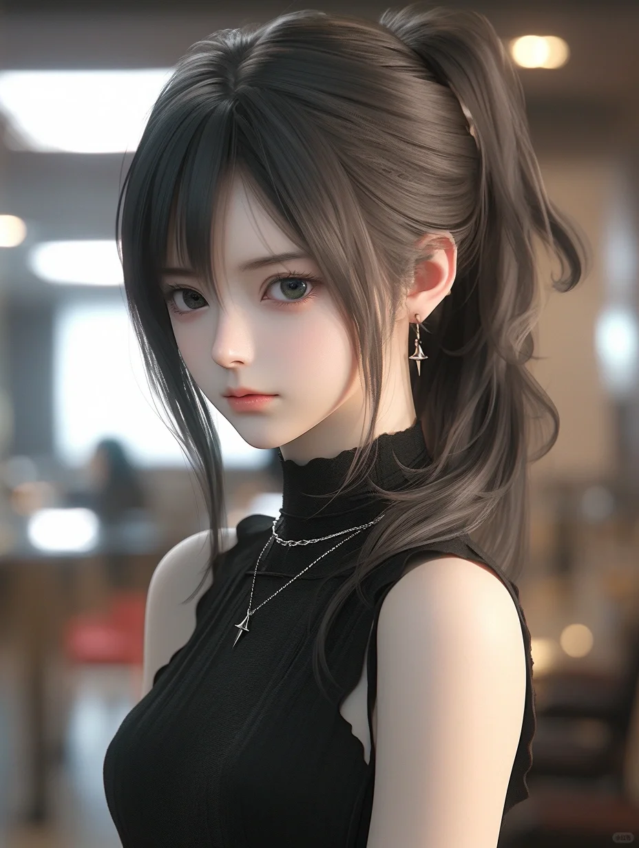 挑战只用一个词生成的高质量美女图