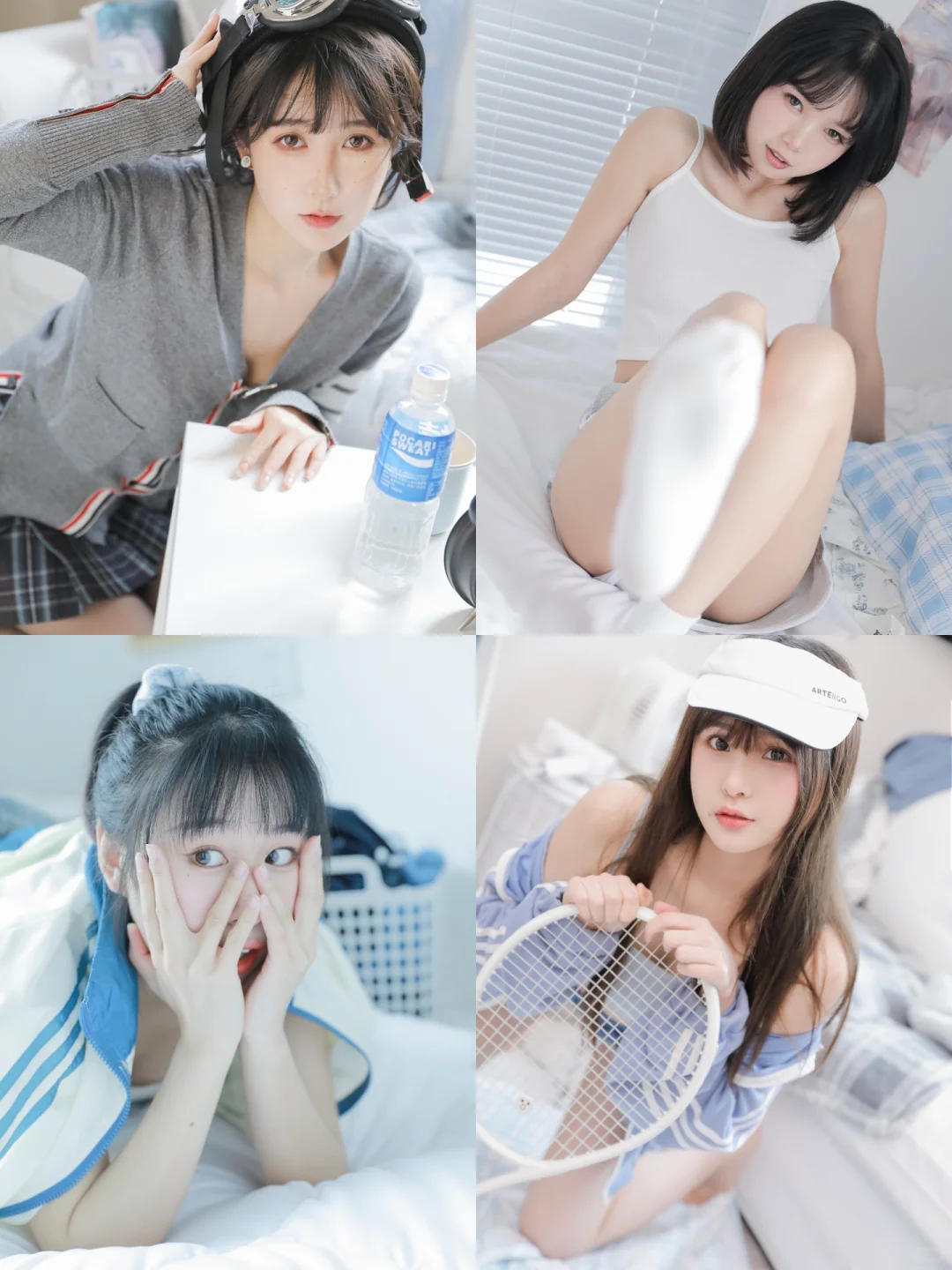 夏日浅色居家拍照姿势小合集📷奶油系少女