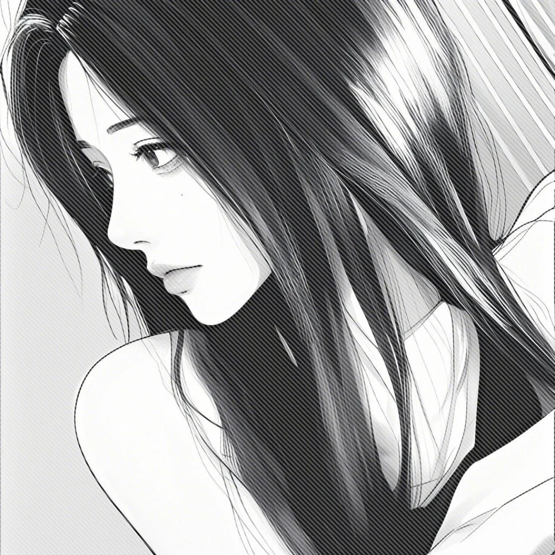 黑白漫画头像