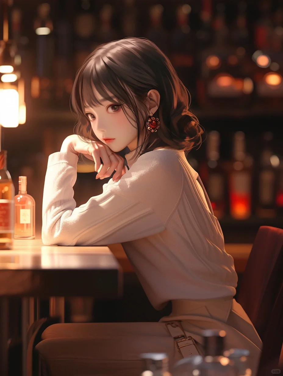 【女生头像】酒吧的夜晚，深夜食堂🍸