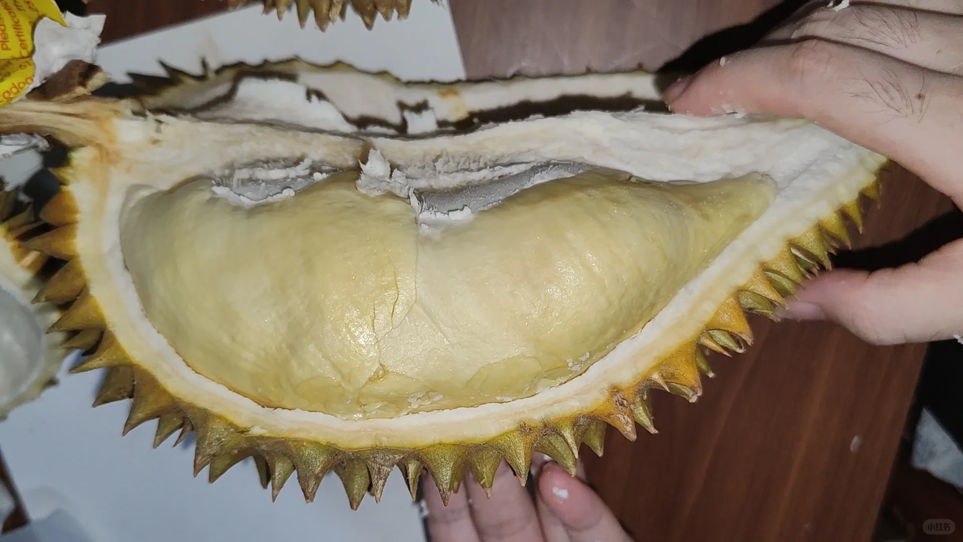 鸡肉丝口感又脆又甜榴莲味超级浓郁