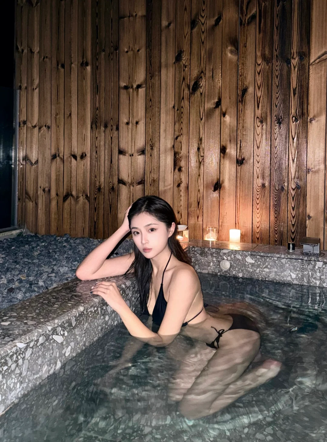 泡温泉♨️泳装拍照姿势总结