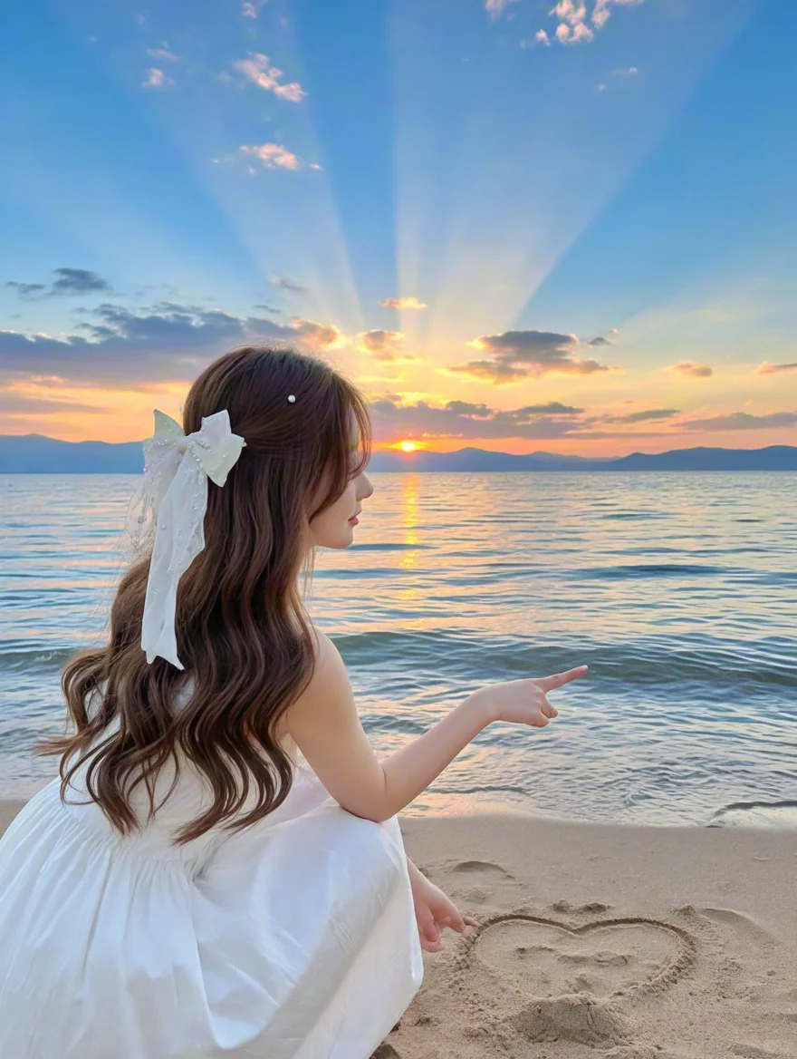 海边沙滩和你｜太好看了吖