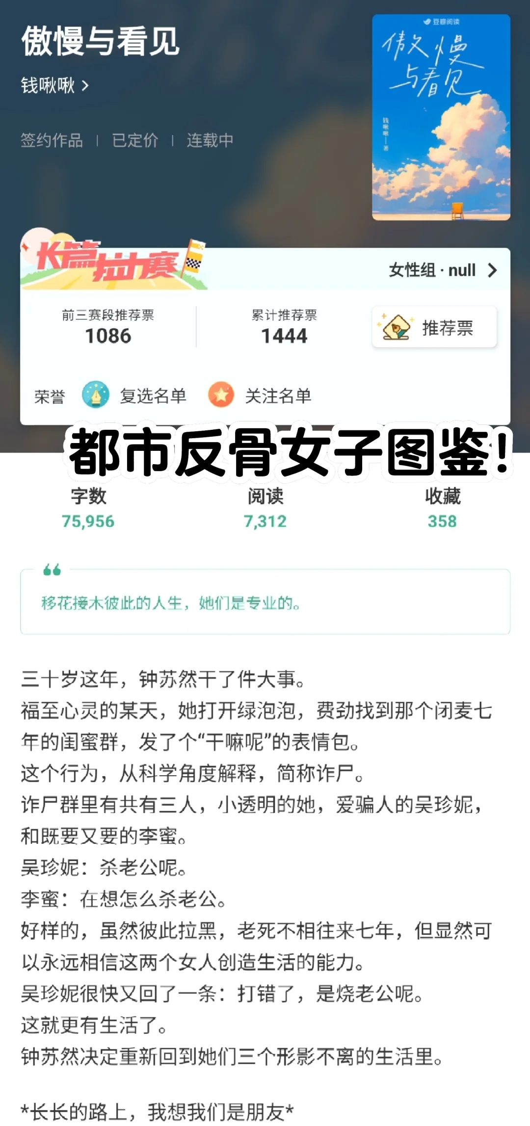 《傲慢与看见》：长篇拉力赛里的女性群像