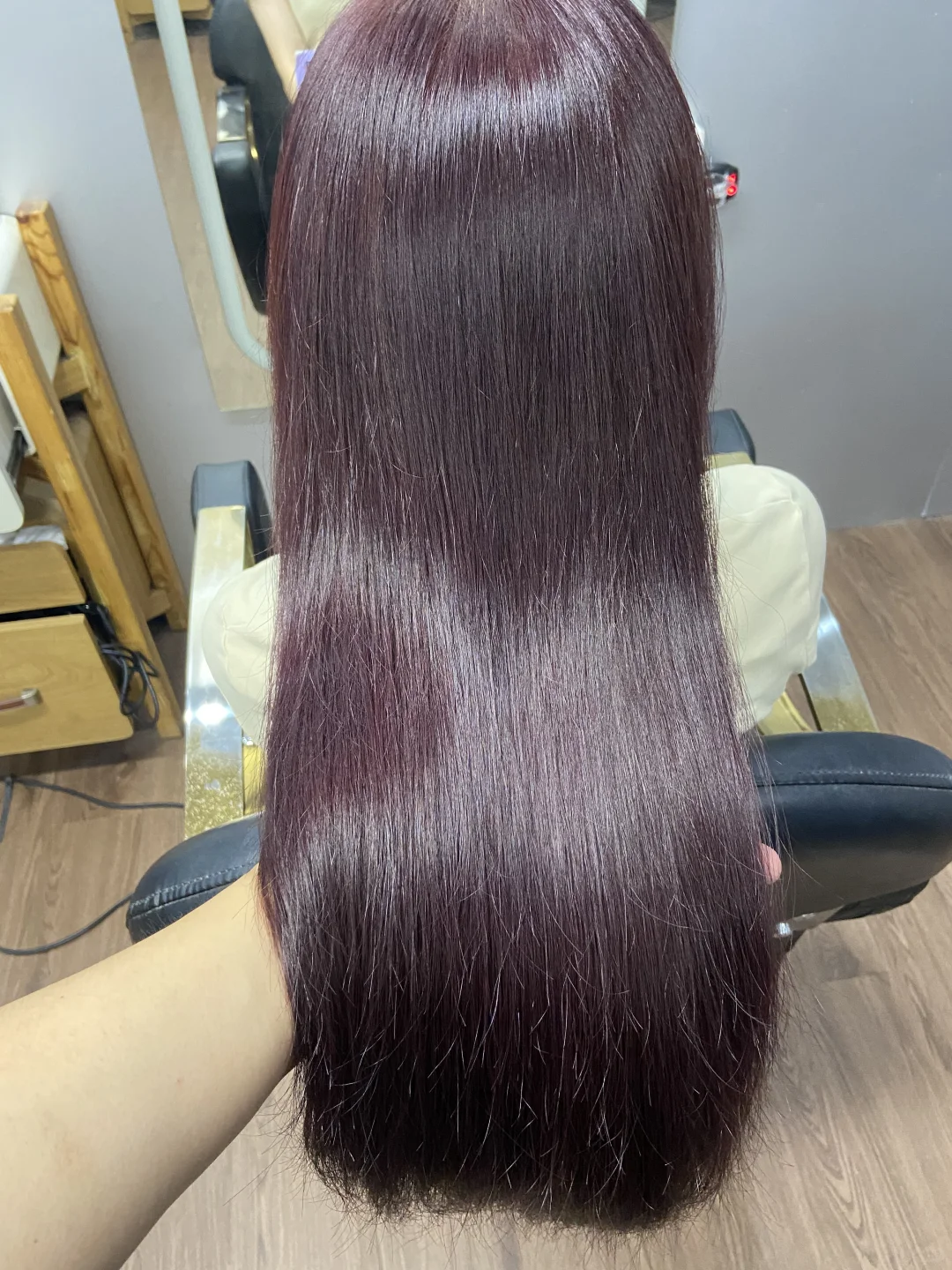 南坪染发128.才染完的效果