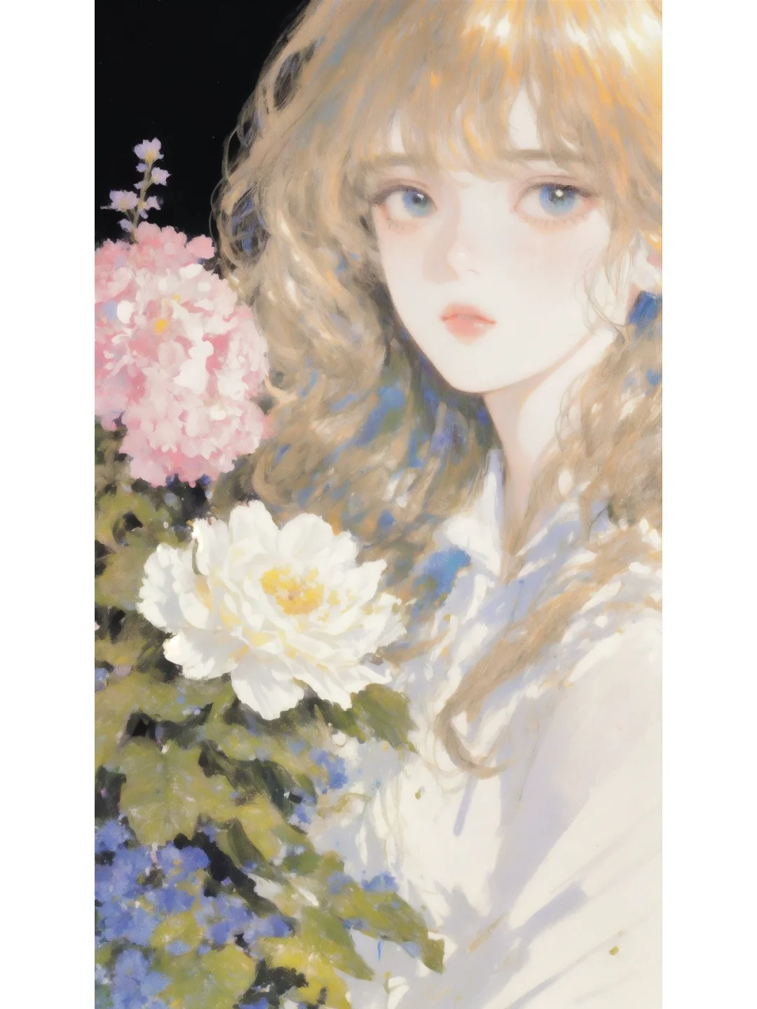 繁花少女壁纸