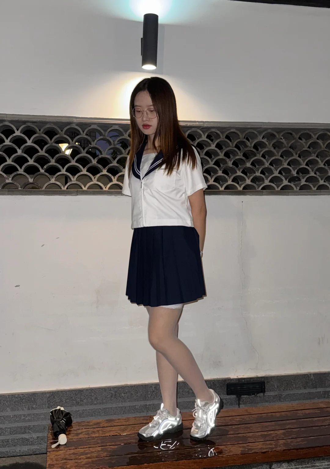第一次尝试水手服！