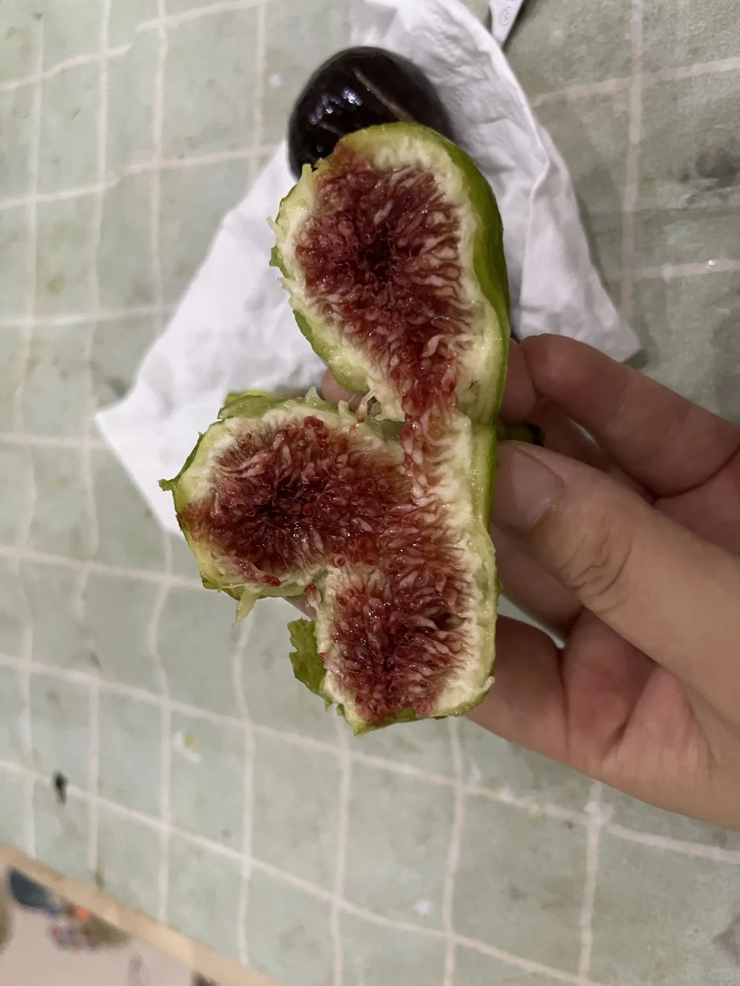 大馋丫头终于炫到无花果了