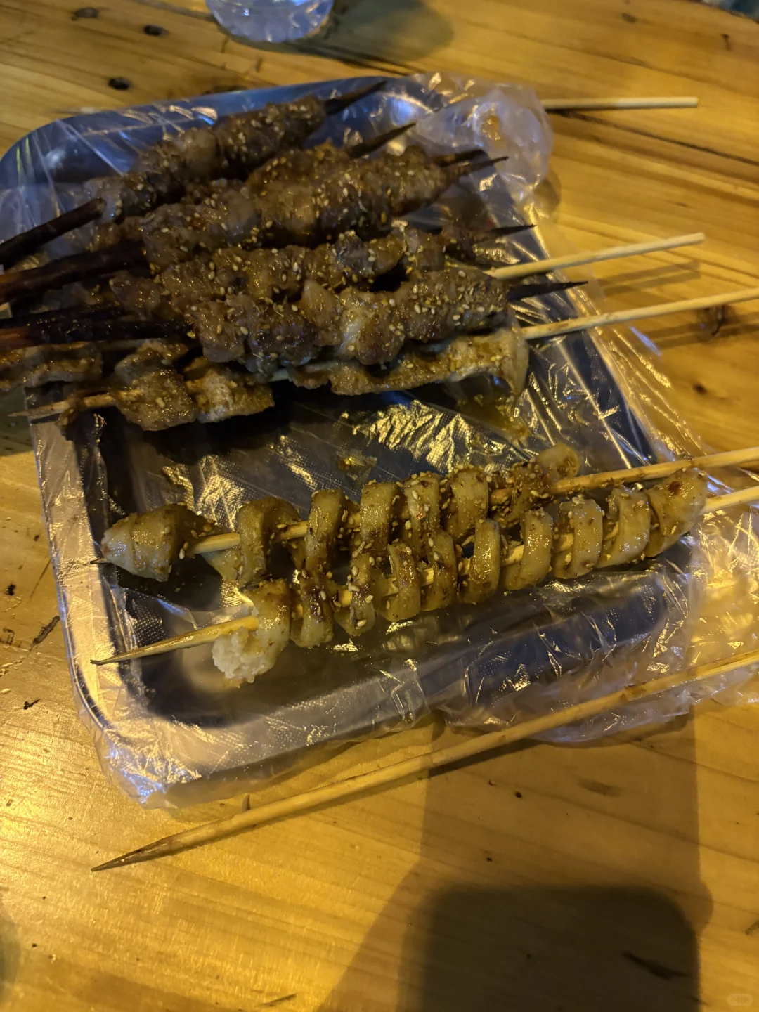 游完泳，烤个串，老涩一了！