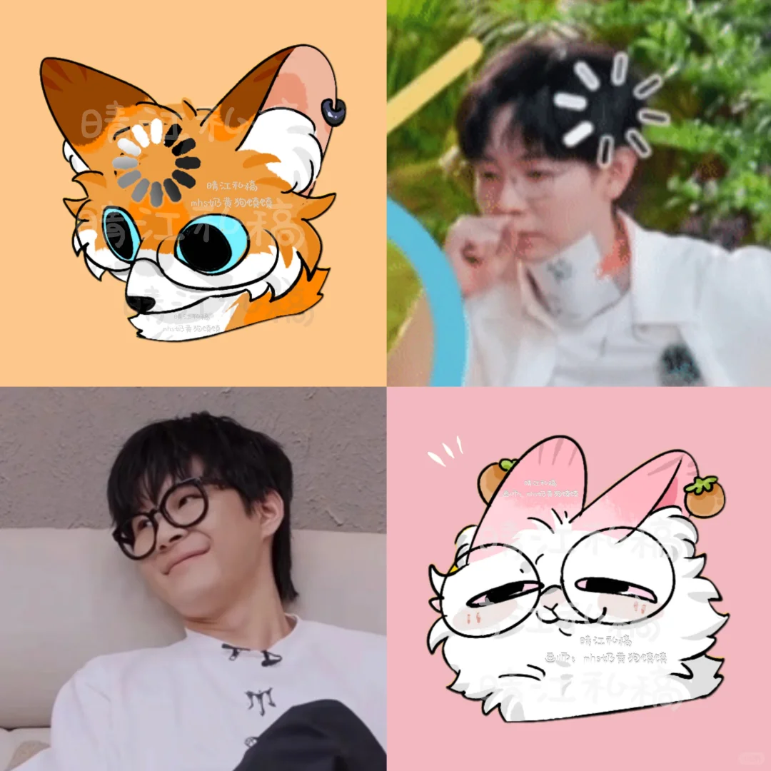狐狐夏和猫猫早-小表情
