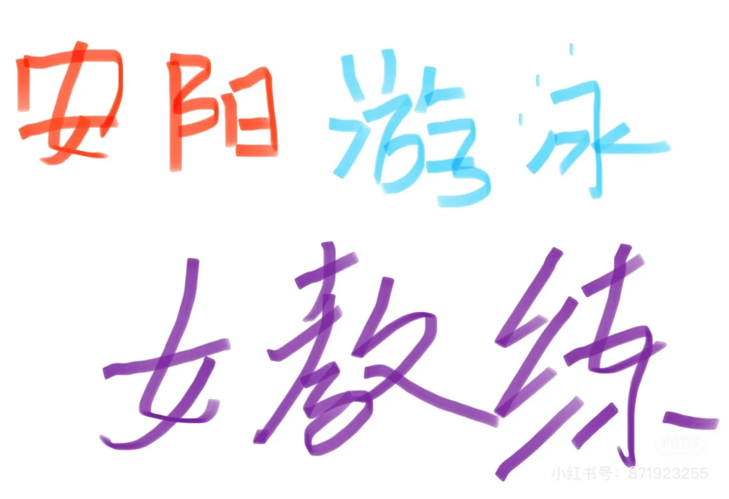 学自由泳女教练