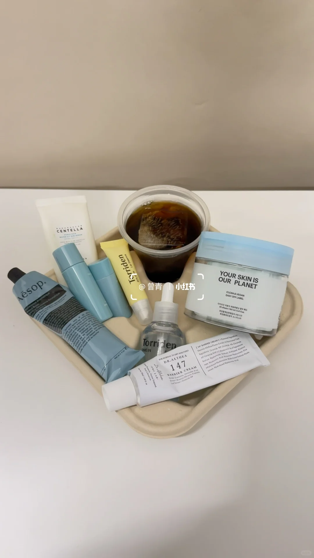 韩女coffee tray～