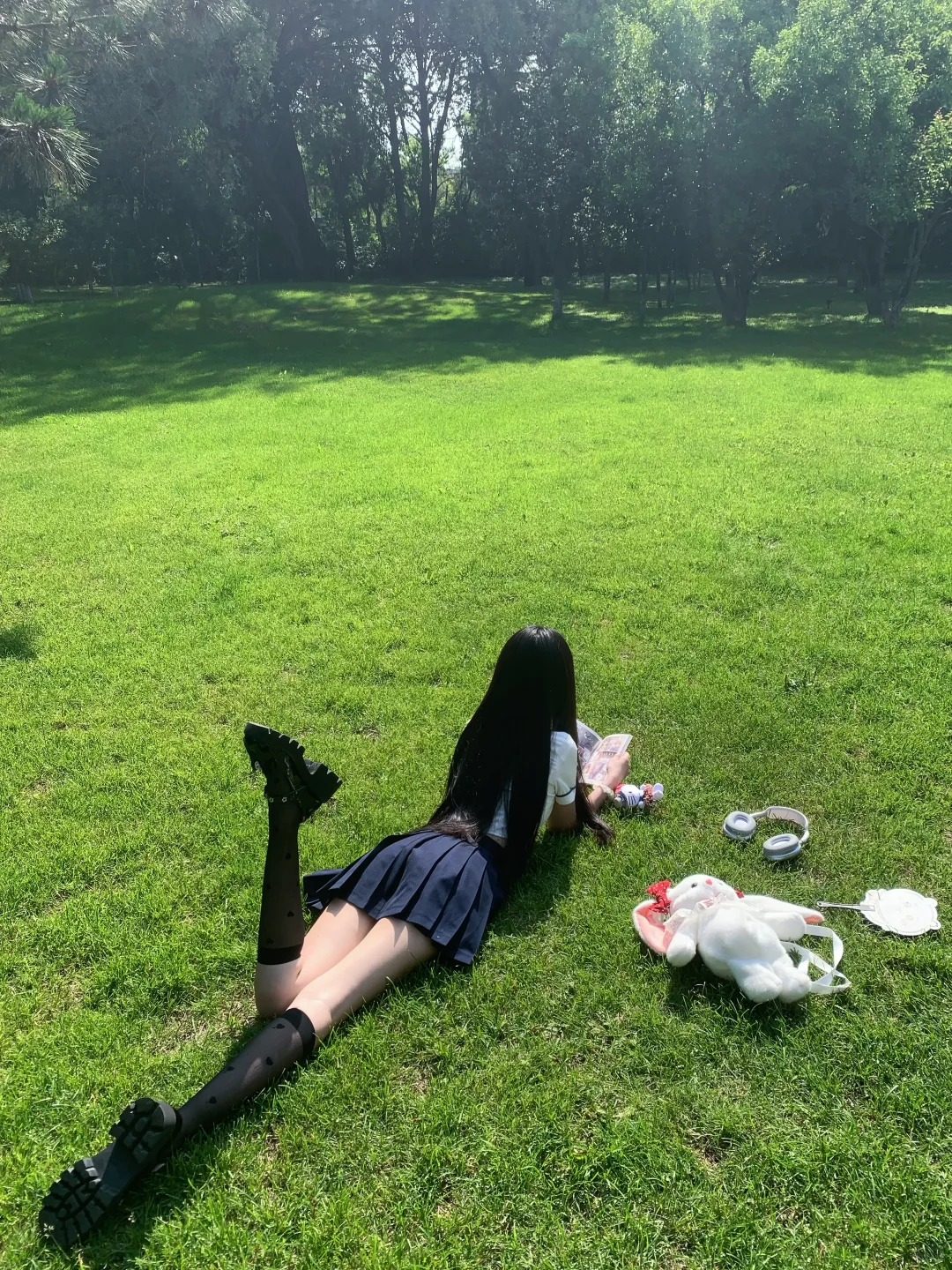 存一些公园草坪jk拍照姿势🍃🌷🫧