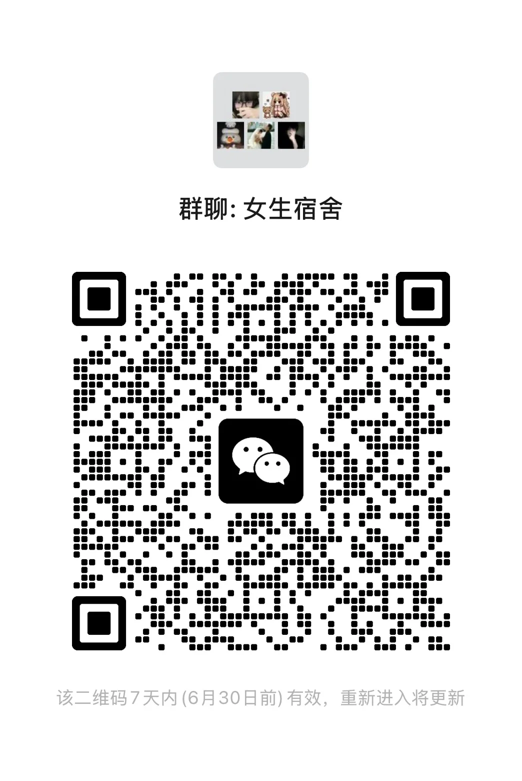 创了一个全是女生的聊天群！！