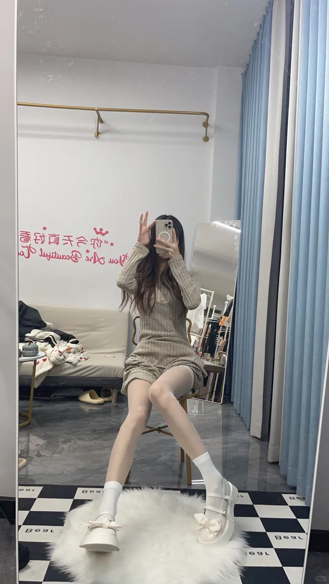 适合白皙肤的肉丝，真的好好穿呀