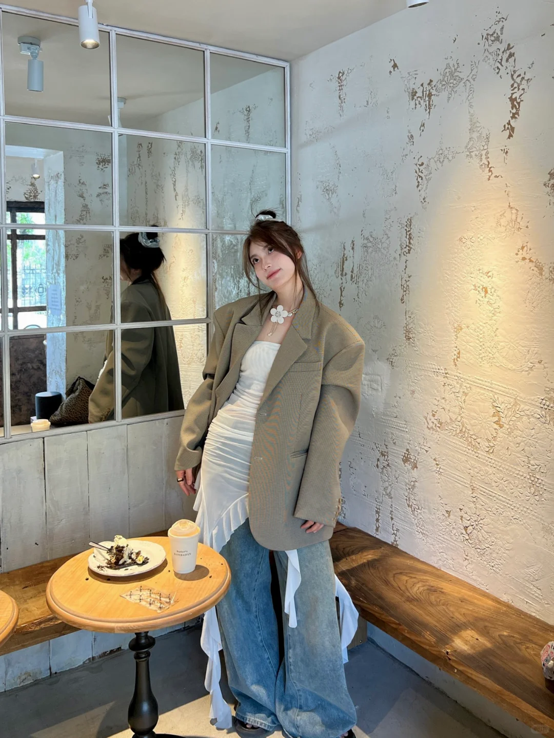 130斤微胖女孩超显瘦的一周穿搭不重样