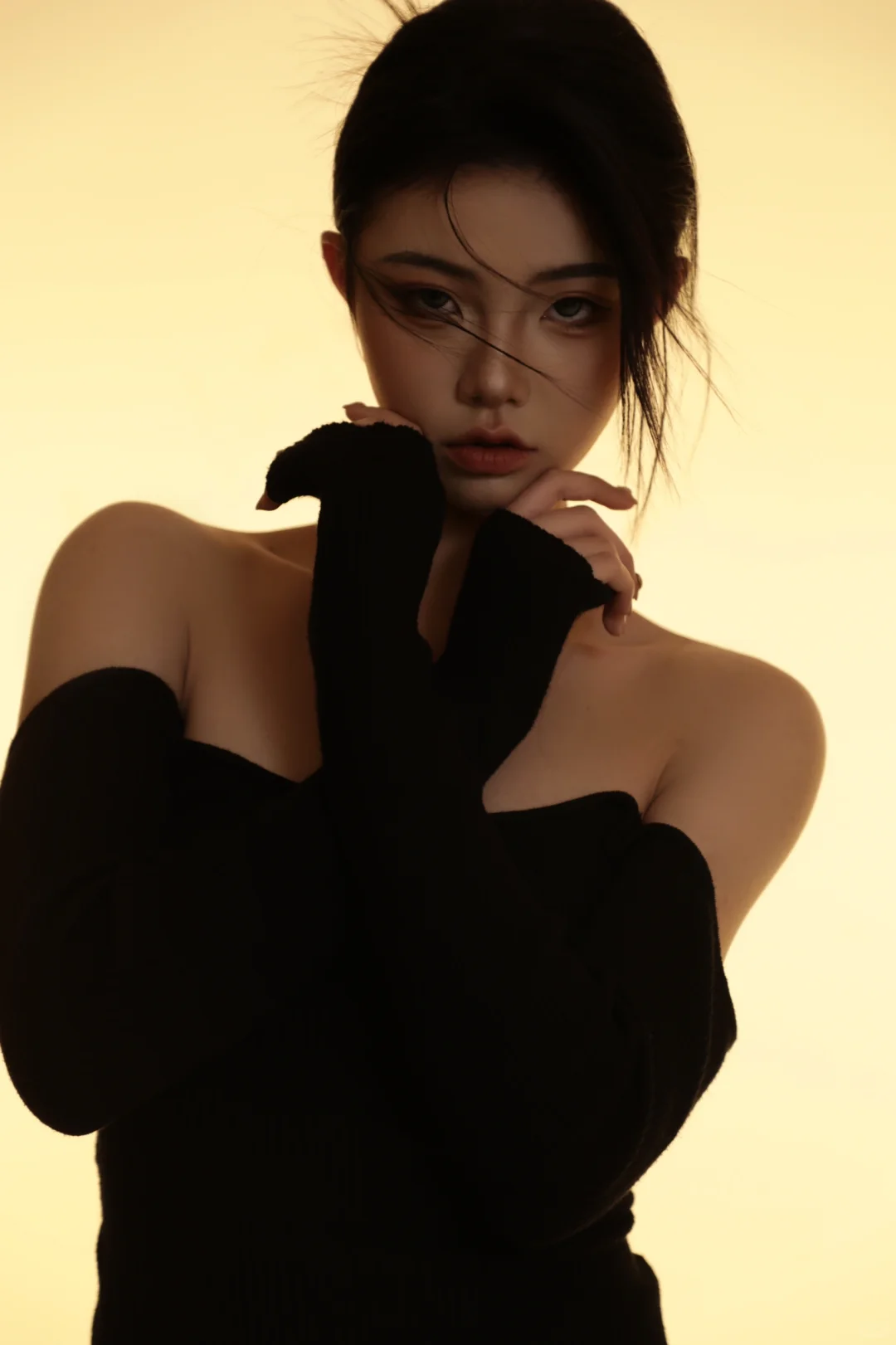 黑色光影肖像