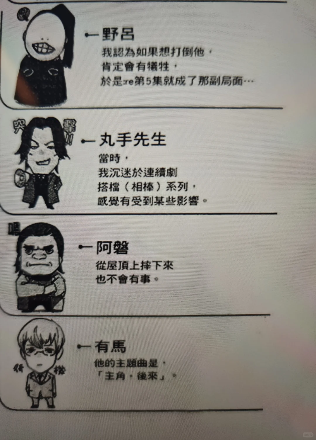 东京喰种漫画里有意思的介绍