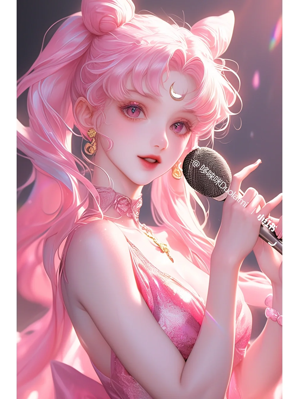 偶像歌手🎤氛围虚拟天生歌姬语音直播室背景