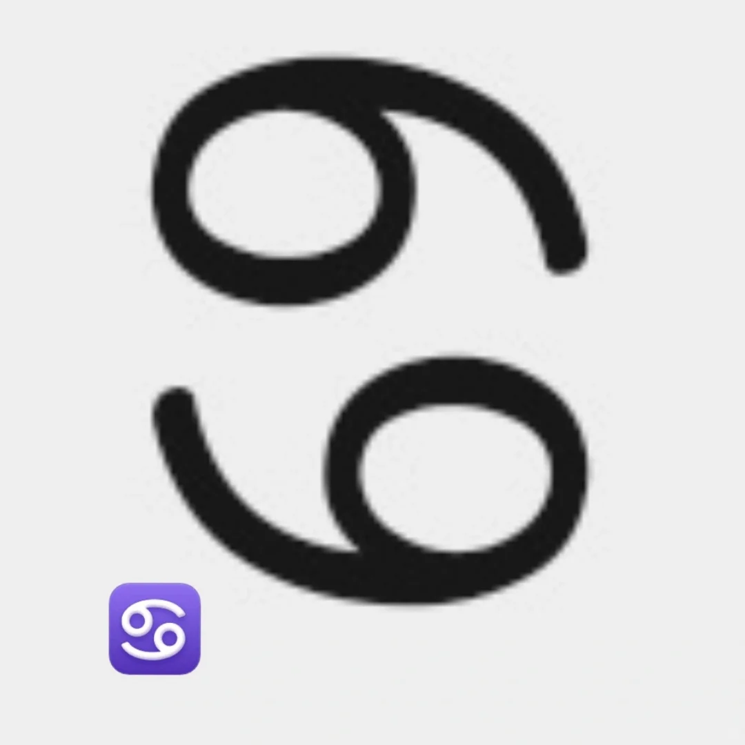 把69旋转90度得到了♋。