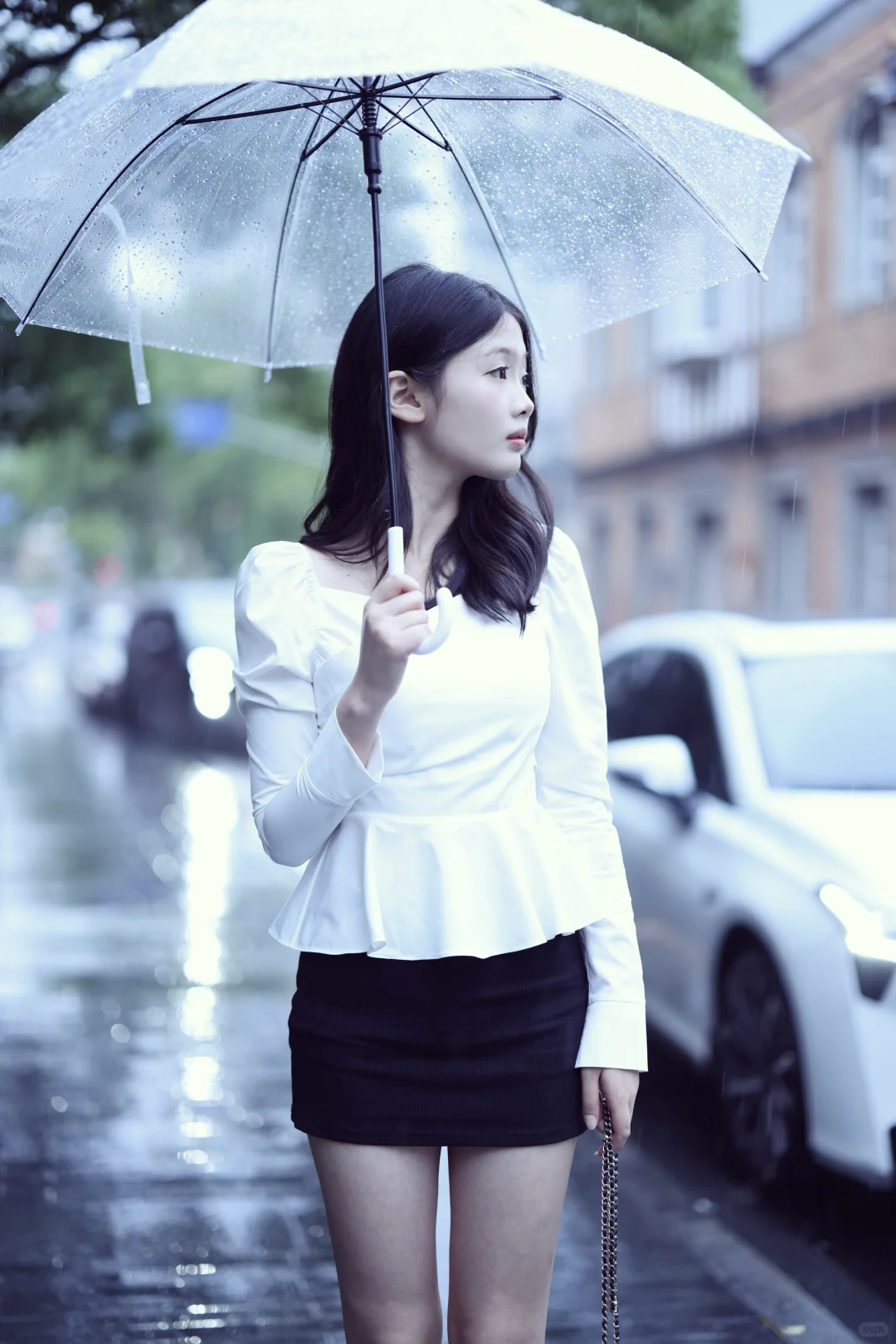 性感朝气，落落大方的长袖白衬衫