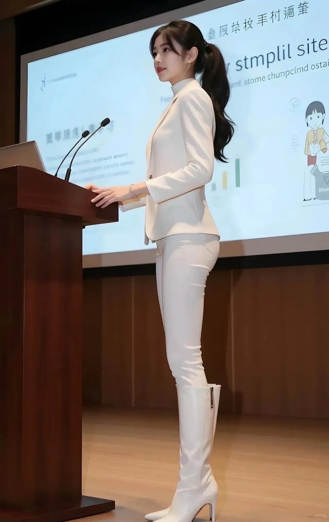 小女子上班的样子，也是蛮可爱的哦😳