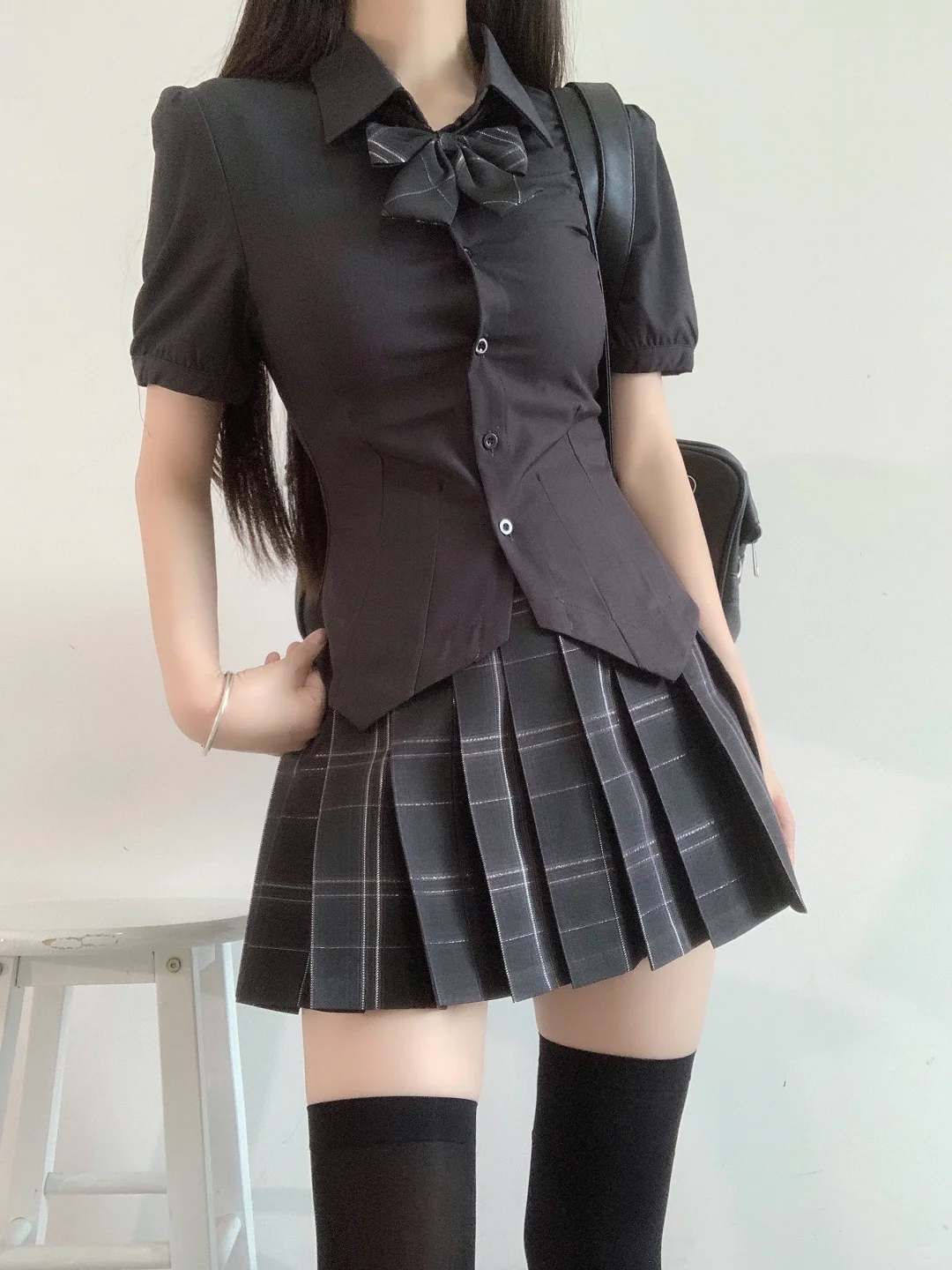 今日黑酷JK学姐感穿搭分享～