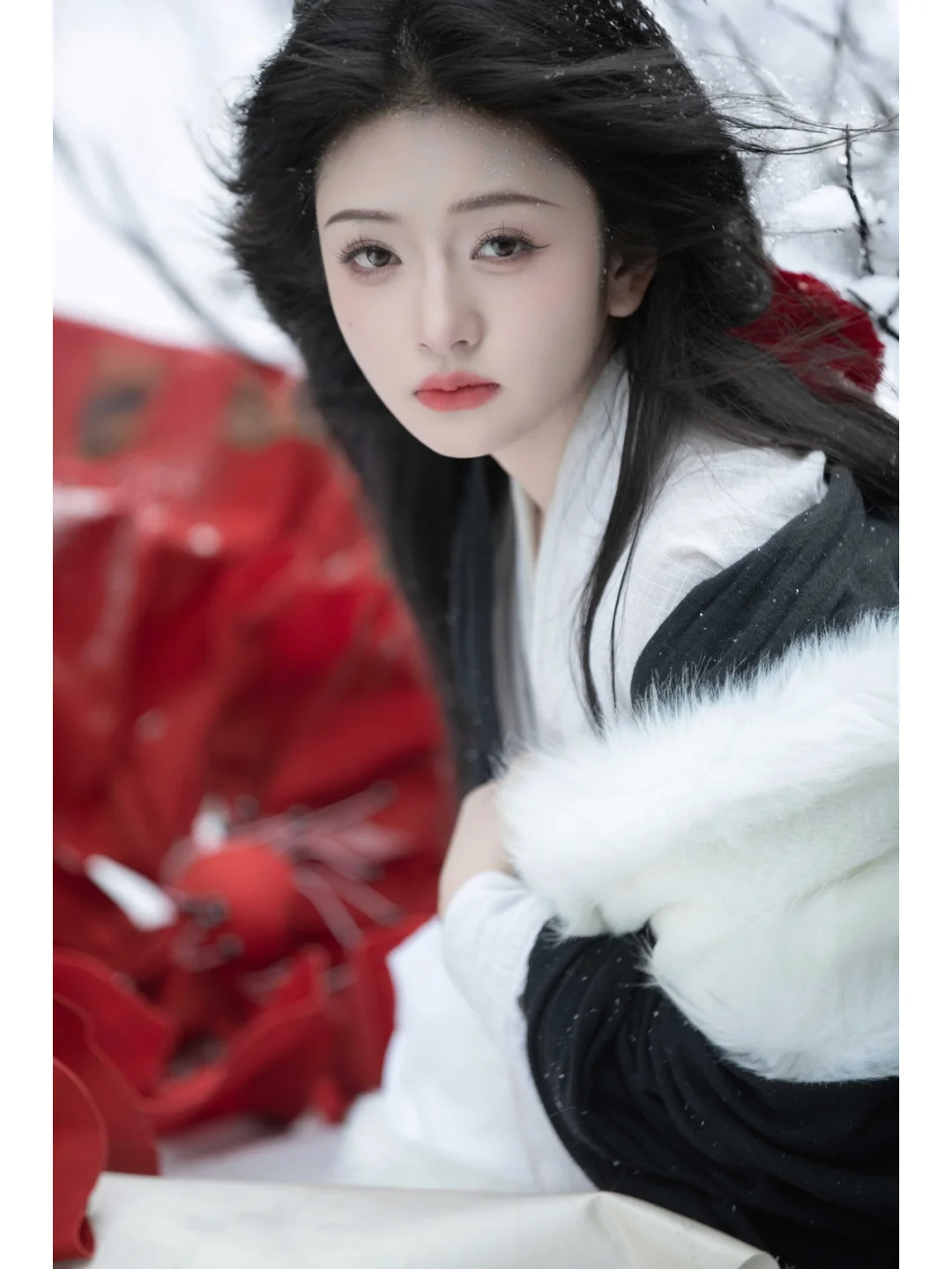 冬日雪景的氛围感真的绝了✨古偶女主既视感