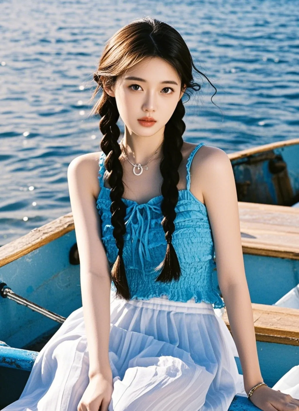 小船上的姑娘