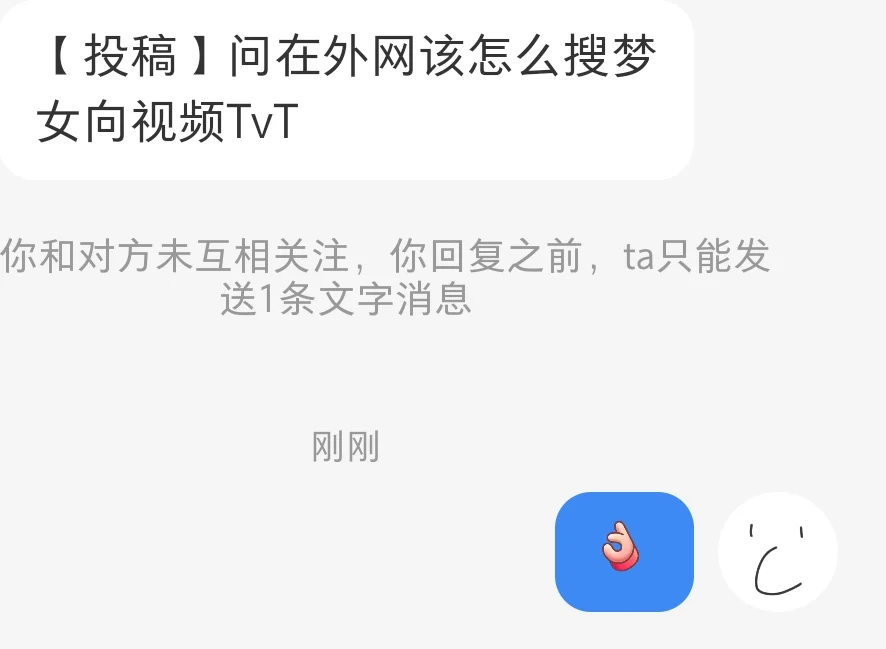 【投稿】问在外网该怎么搜梦女向视频TvT