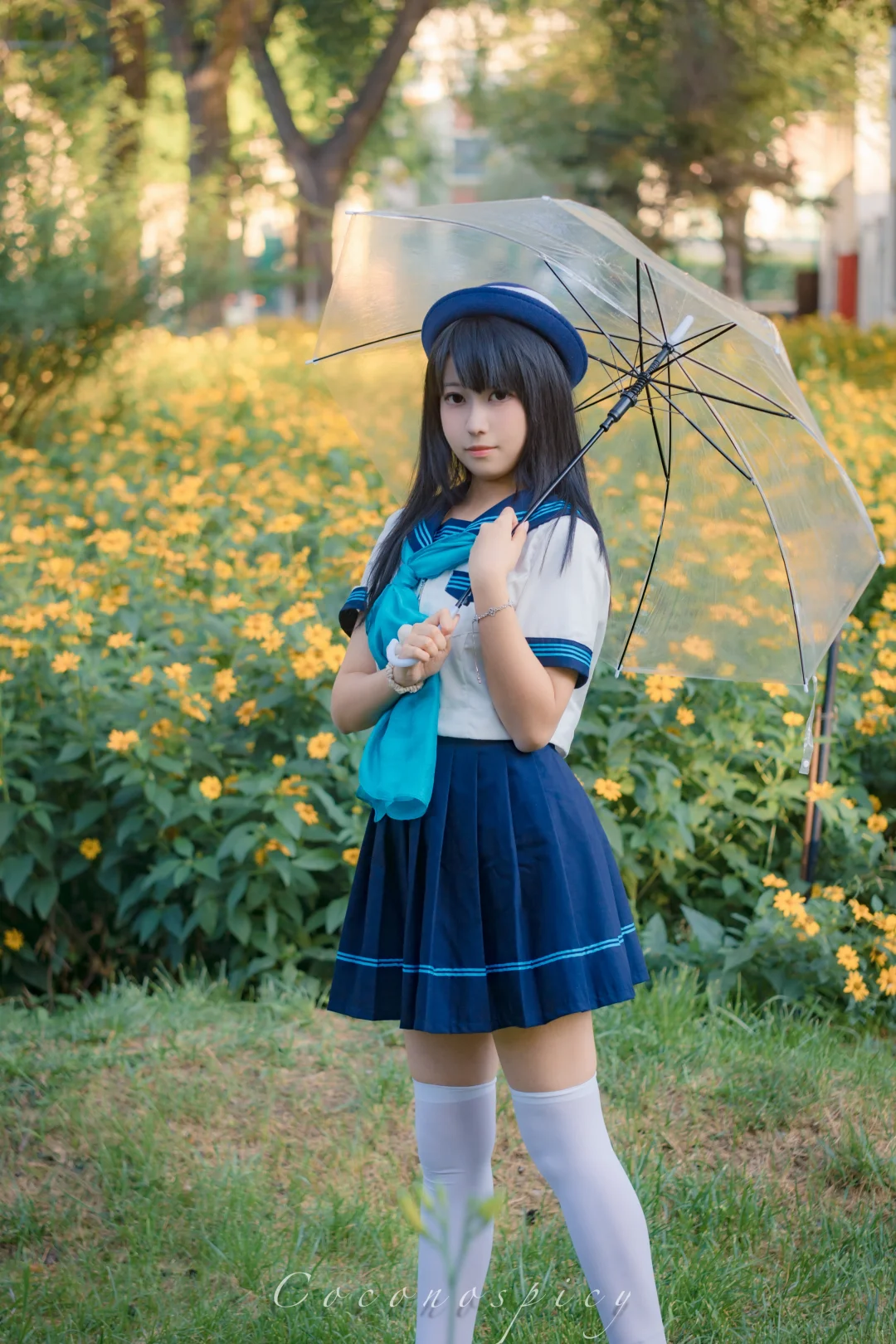 📷「糖水手账」花丛间落日写生少女🌼