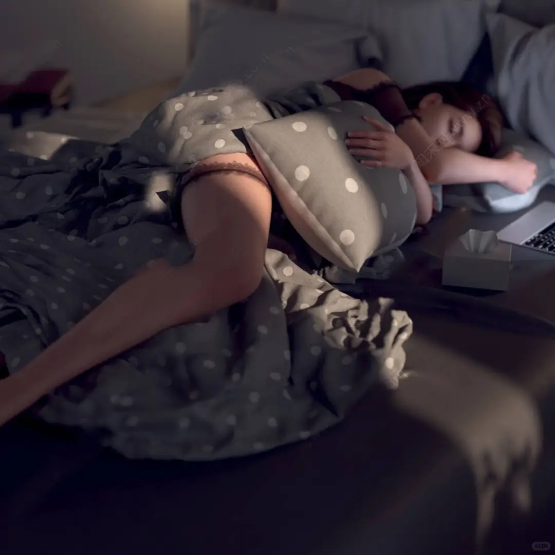 现代人物3D模型性感睡衣美女模特