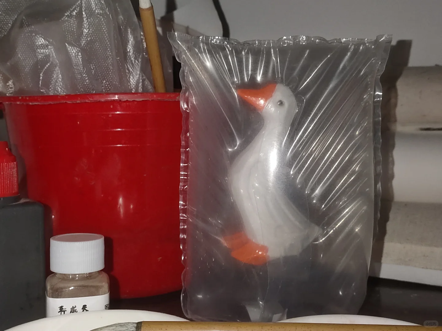 傍晚关了灯