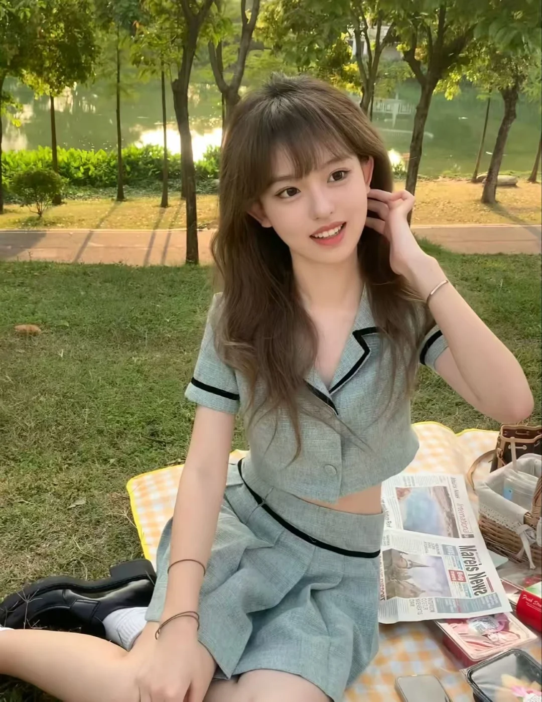 图里有可爱女孩吗？来拍摄