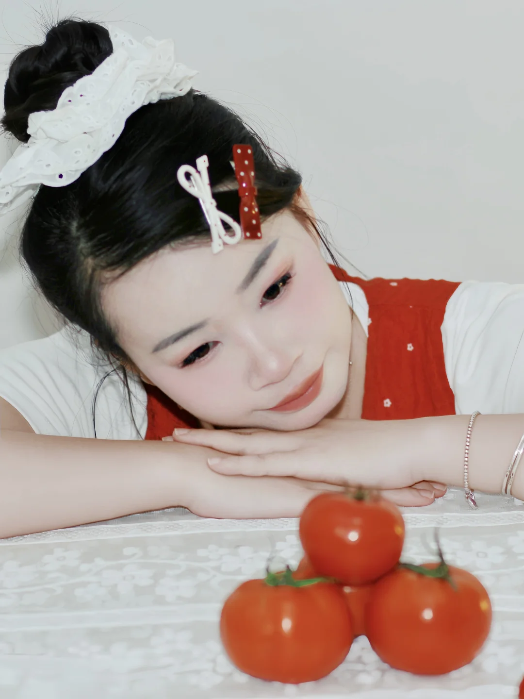 她真的会因为番茄而开心！！！