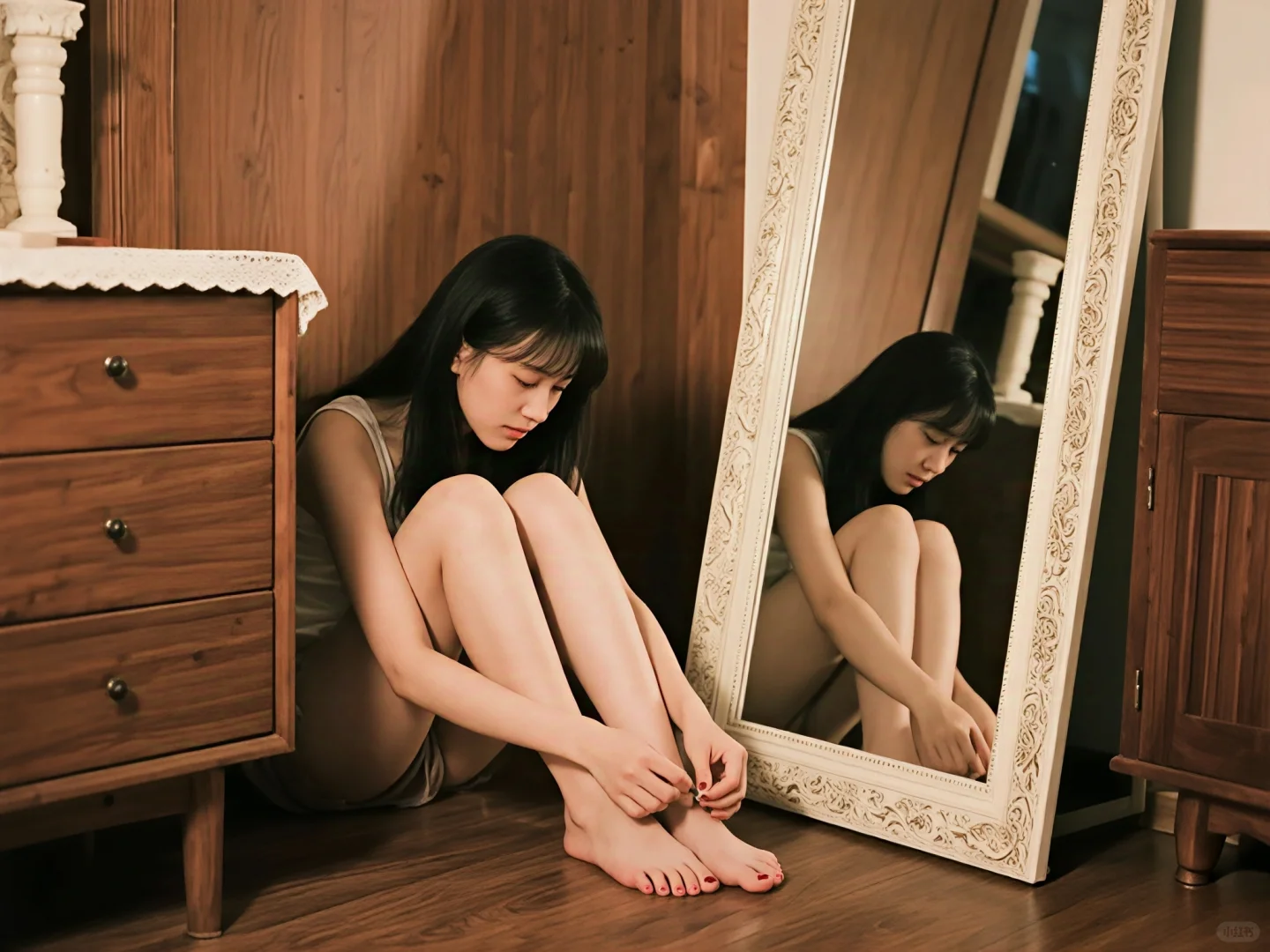 [AI生成]涂指甲油的少女