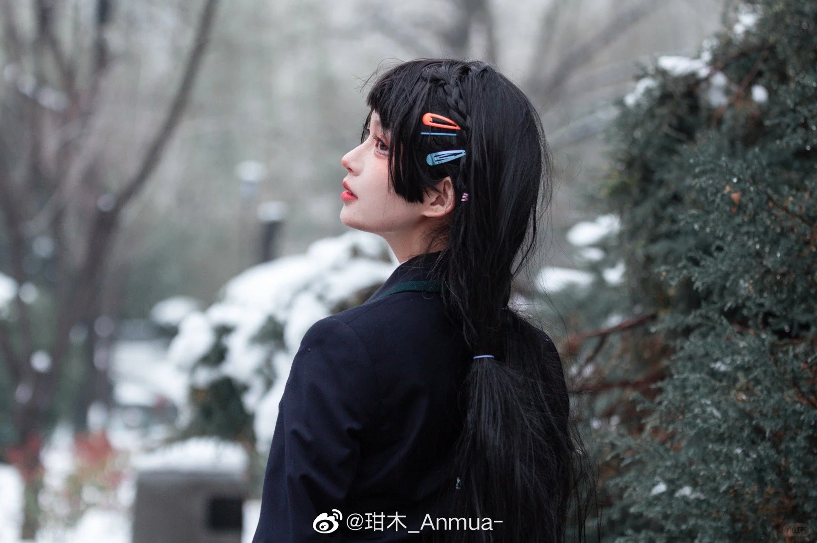 梅花雪景｜山楂树jk｜日系Jk少女花季写真｜
