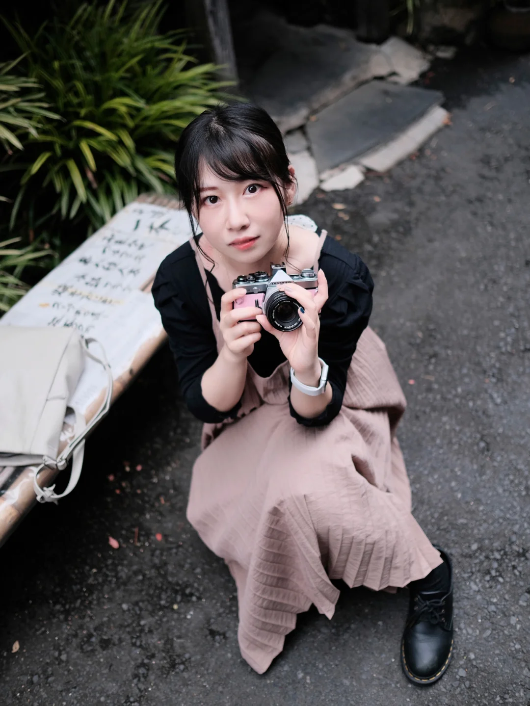 神楽坂のカメラ女子