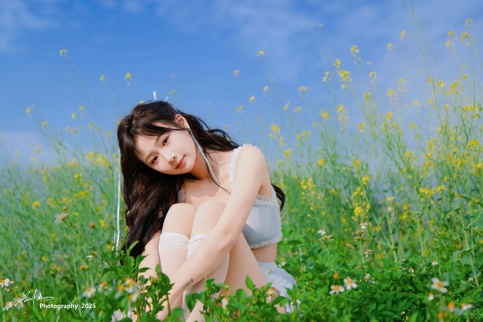 花海纯欲风大片！这谁能顶得住