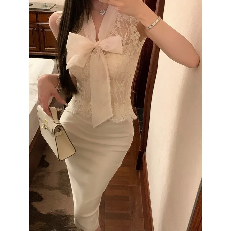 ✨法式纯欲蕾丝背心，辣妹必备高级感小衫！💕
