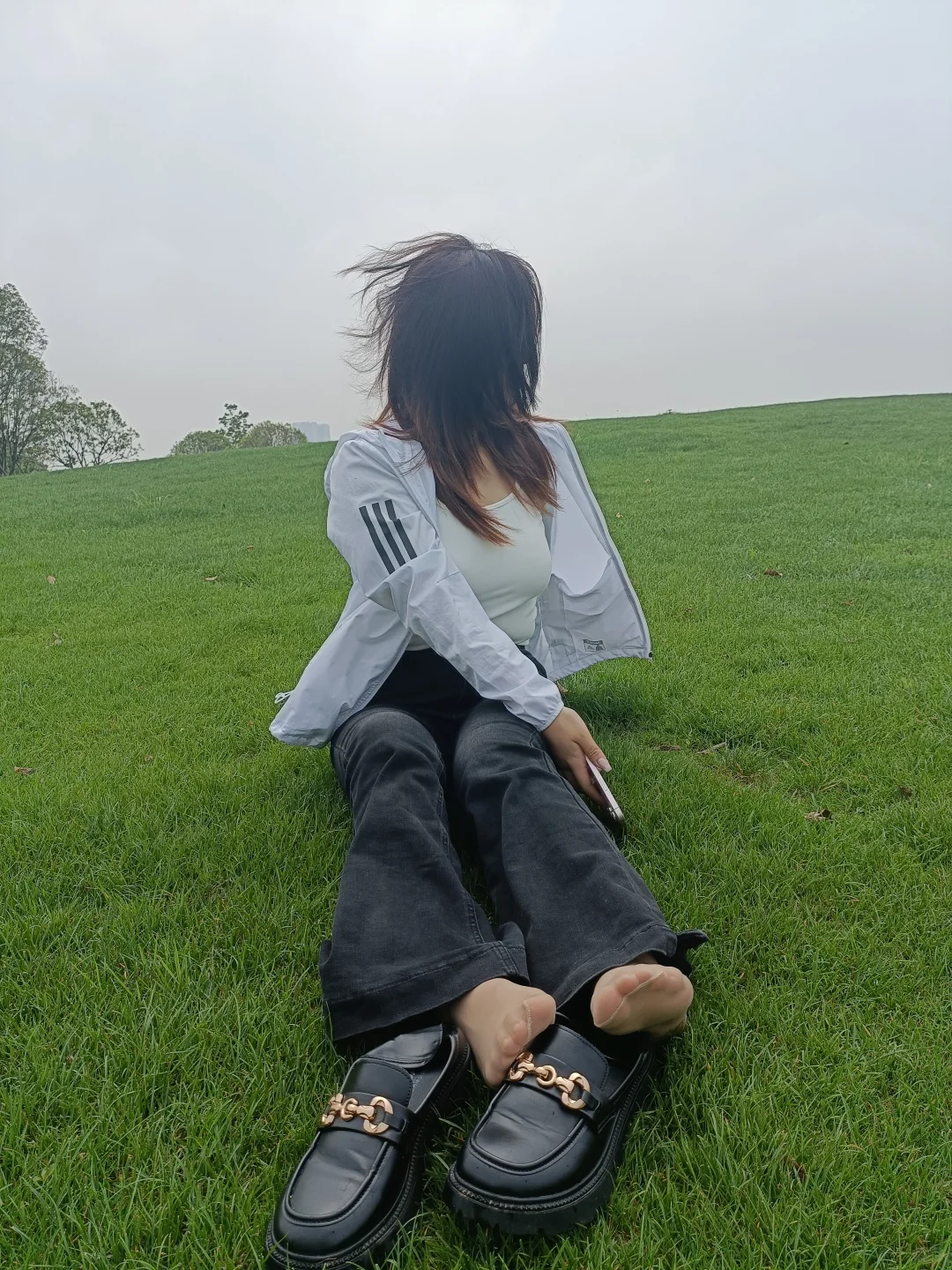户外大草地出片