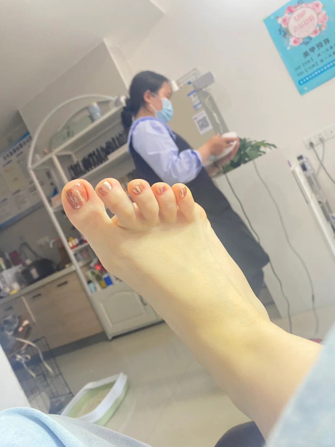 足部美甲 夏日脚指头