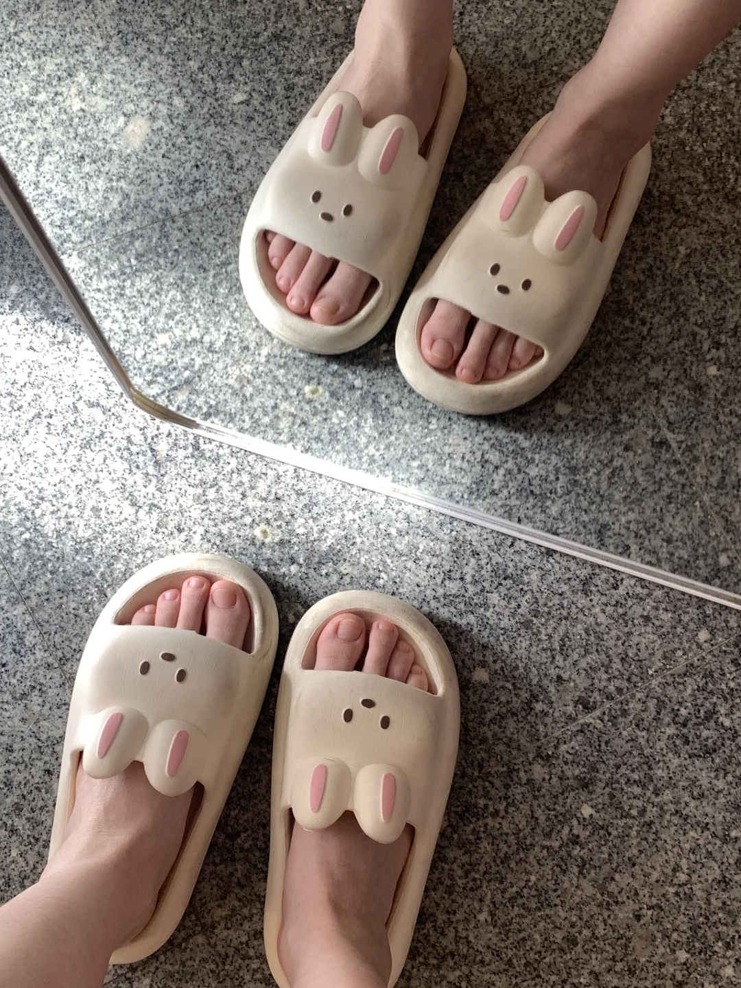 穿了超舒服的兔子 ₍ᐢ..ᐢ₎拖鞋