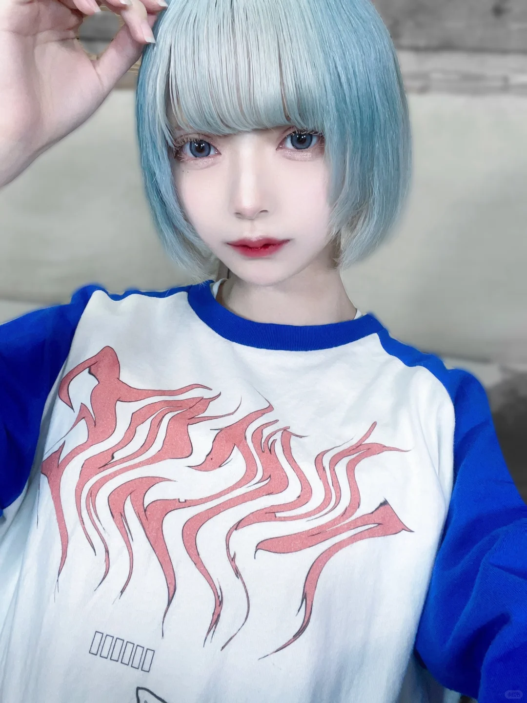 🐺174cm日本地下偶像柊真ミフユ..蓝色短发合集