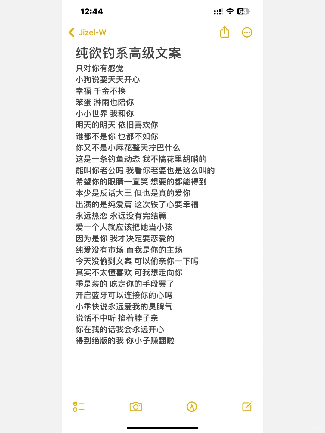 WeChat｜纯欲钓系高级文案