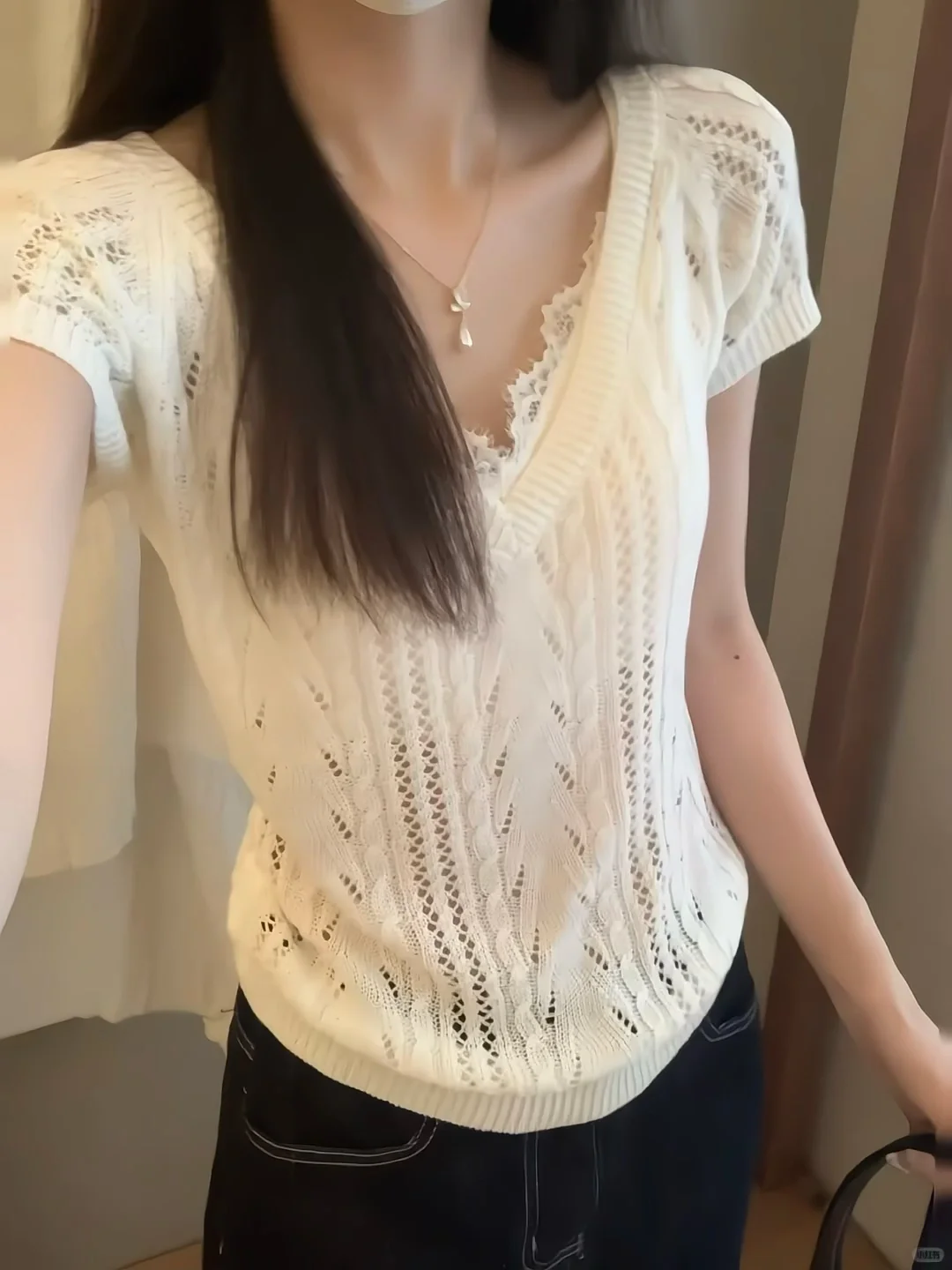 纯欲风狙击💘｜这件镂空小衫太会撩了！