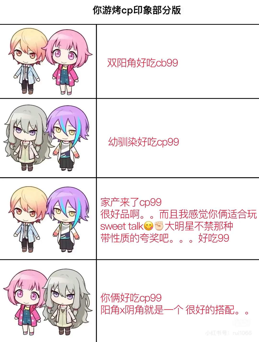 烤cp印象表✊🏻