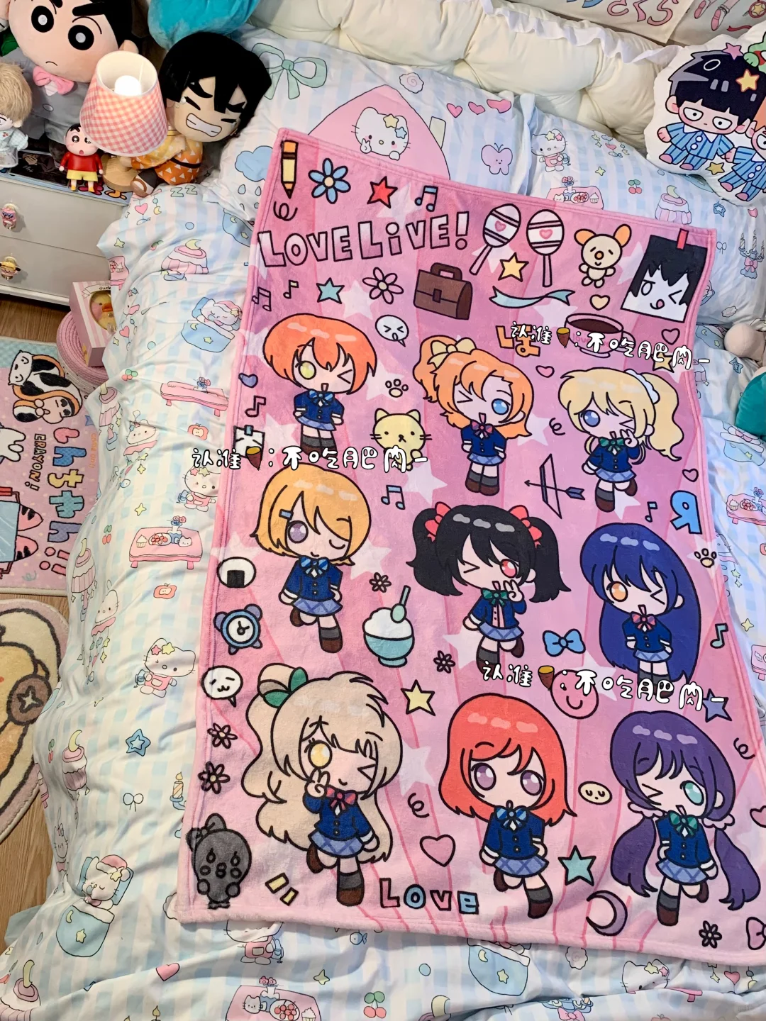 超可爱的lovelive缪斯空调毯谁还没吃到！