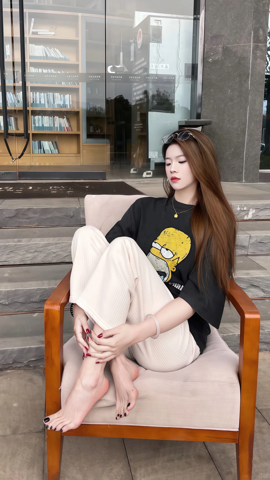 黑色美甲好喜欢 好显白呀